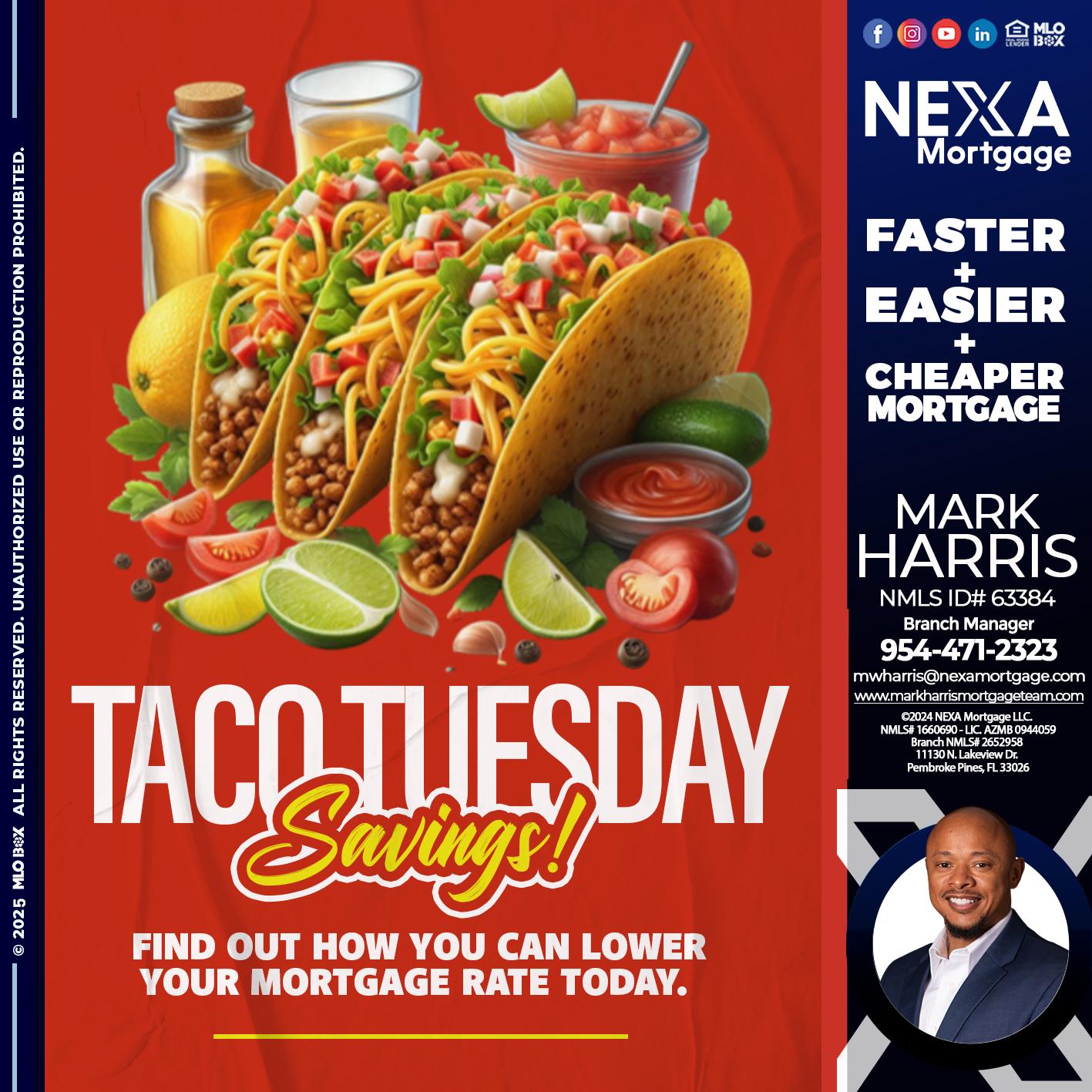 TACO TUESDAY - Mark Harris -Loan Officer
