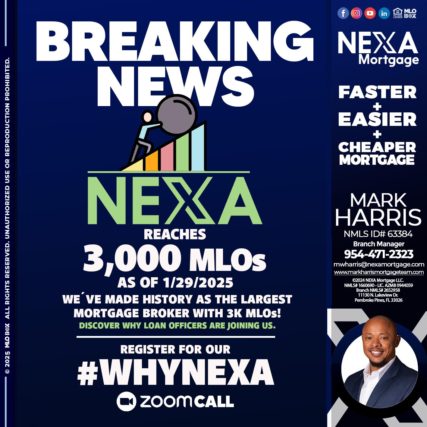 BREAKING NEWS - Mark Harris -Loan Officer