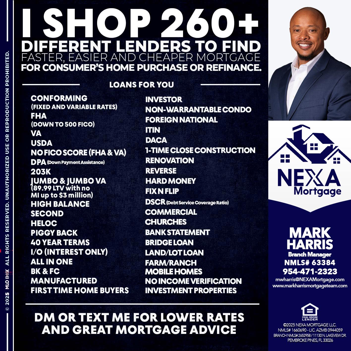 I SHOP +260 - Mark Harris -Loan Officer