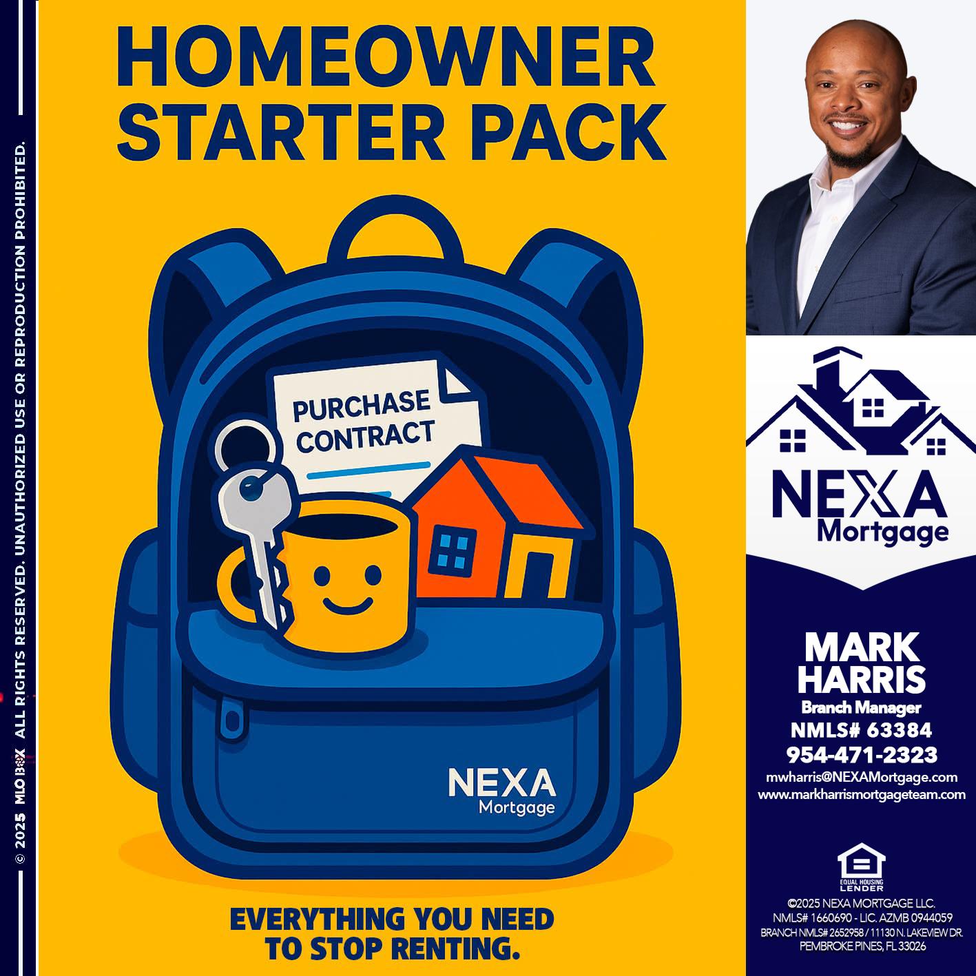 NEED A HOMEOWNER PACK.. - Mark Harris -Loan Officer