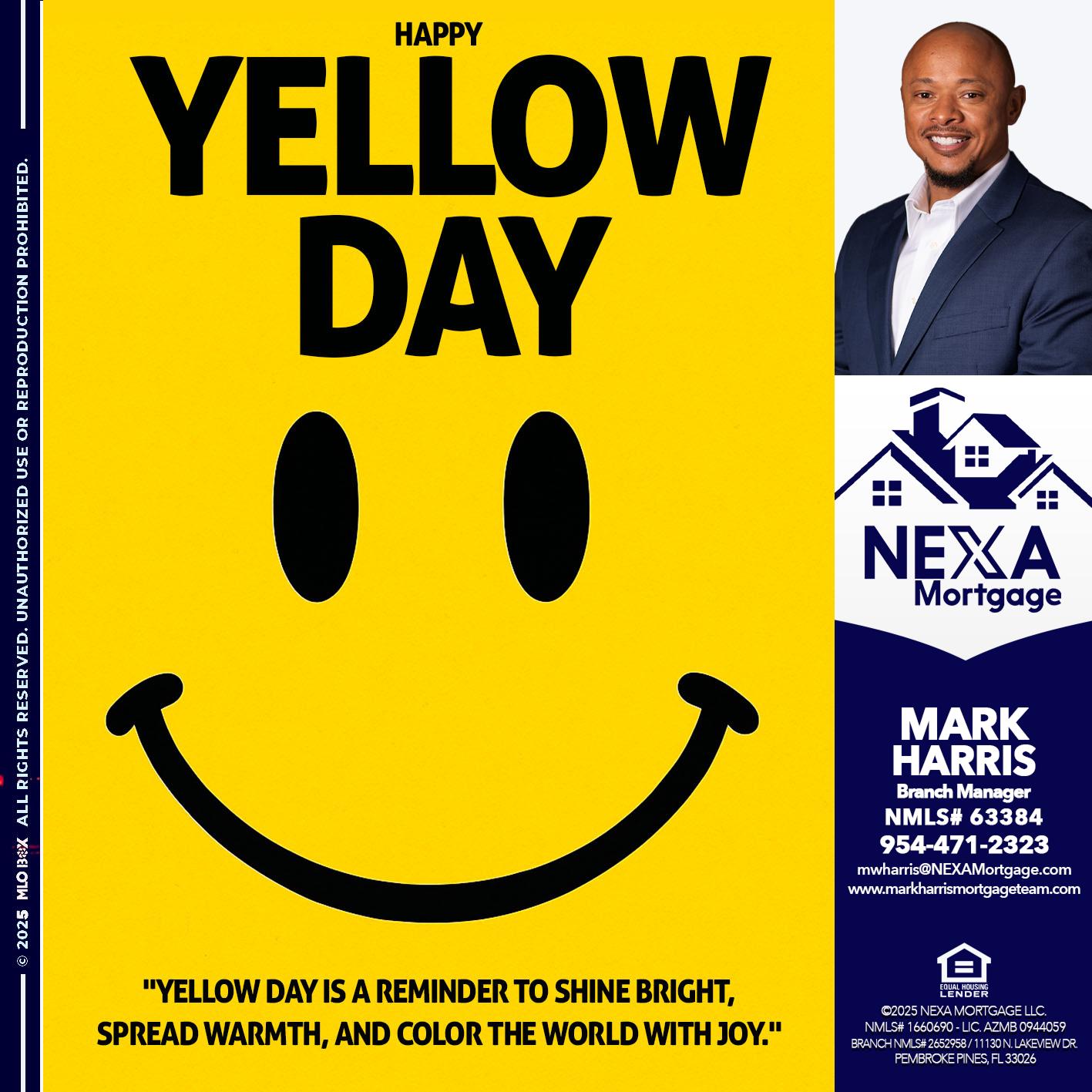 YELLOW DAY - Mark Harris -Loan Officer
