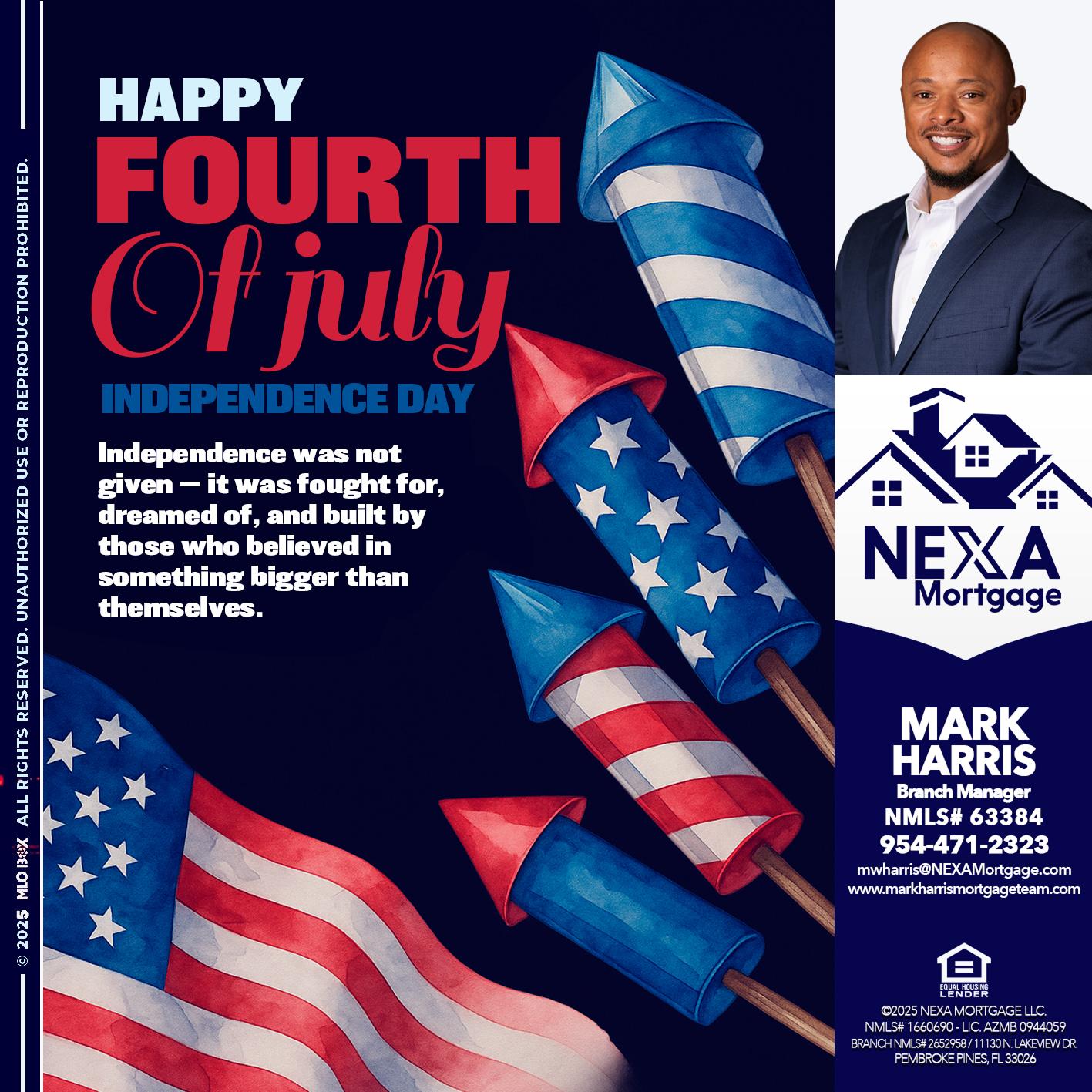 happy fourth - Mark Harris -Loan Officer