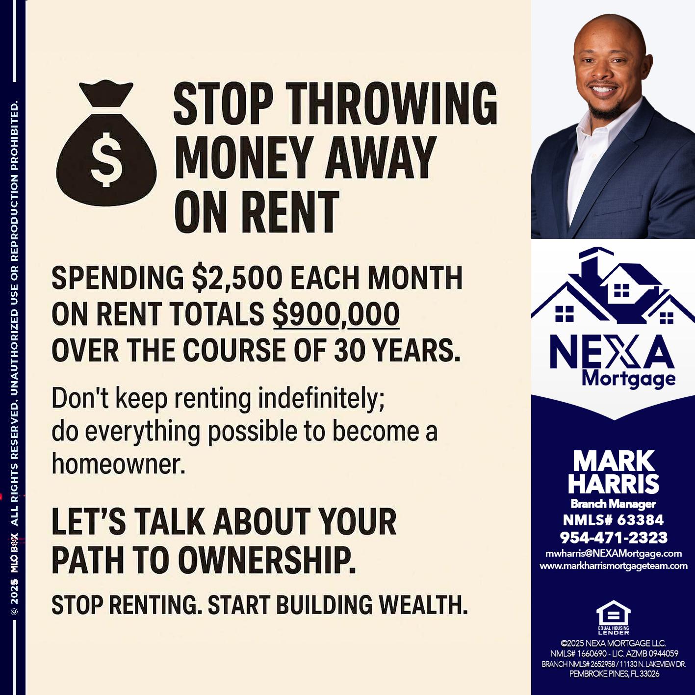 STOP THROWING - Mark Harris -Loan Officer