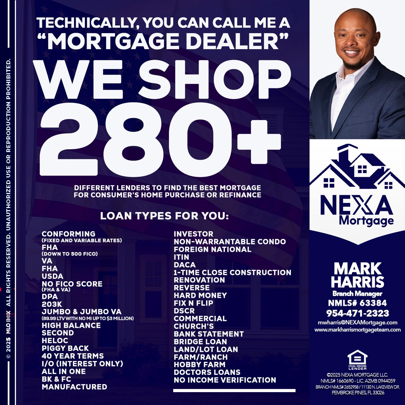 WE SHOP 280 + - Mark Harris -Loan Officer