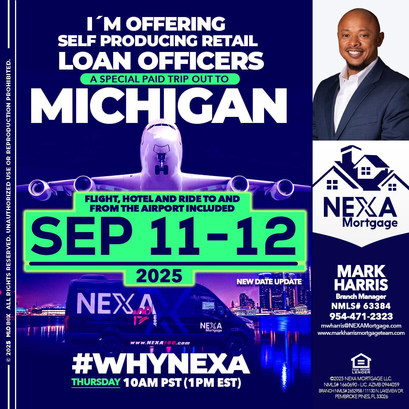 MICHIGAN TRIP - Mark Harris -Loan Officer