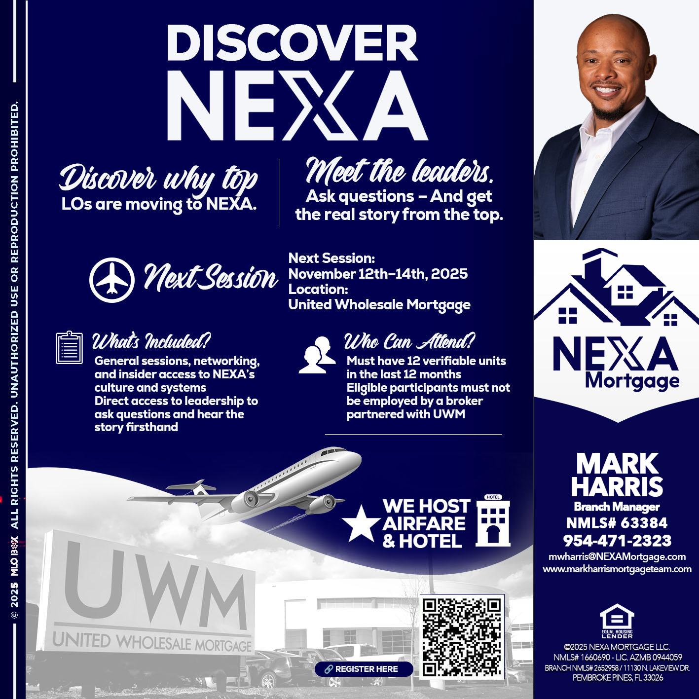 DISCOVER NEXA - Mark Harris -Loan Officer