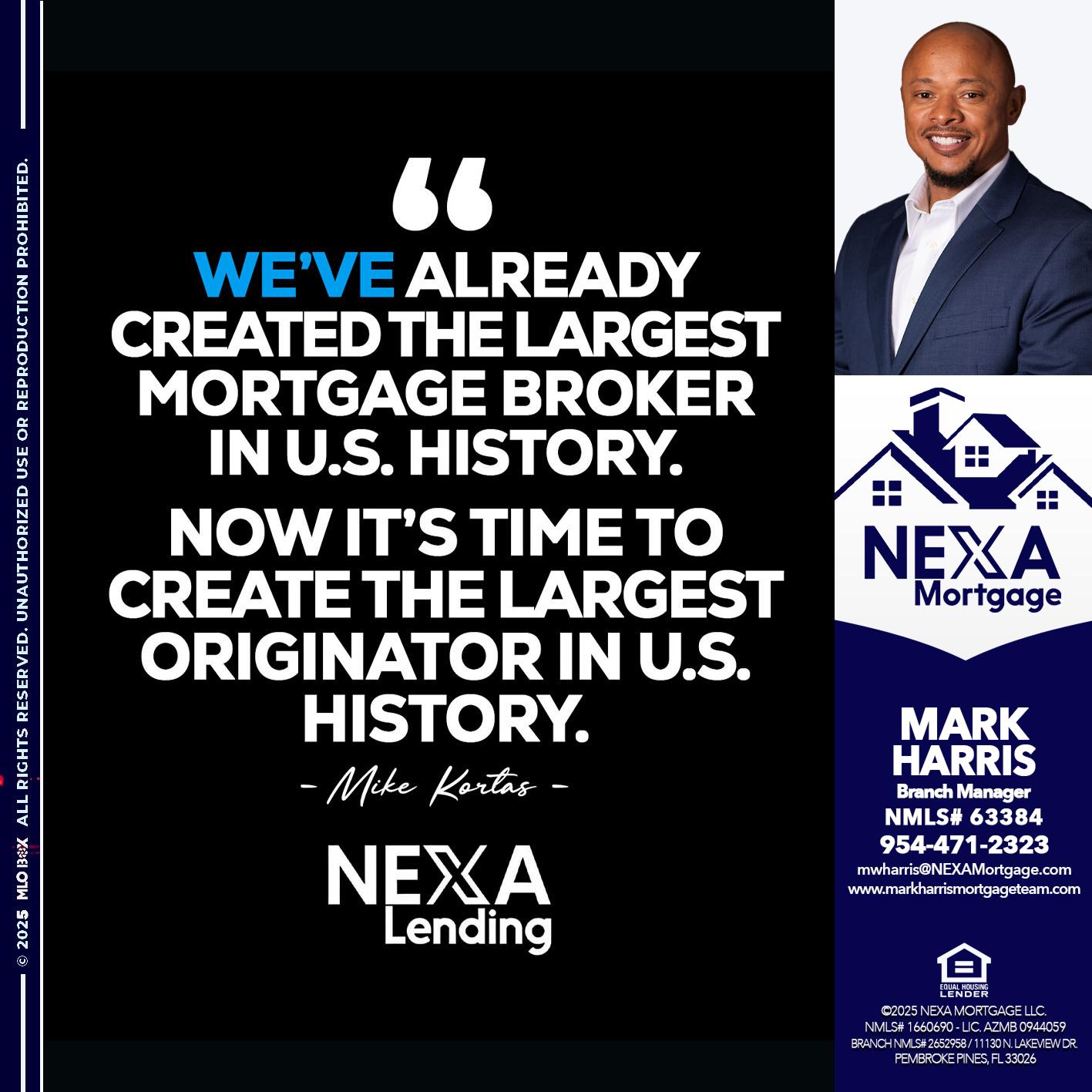 MIKE KORTAS - Mark Harris -Loan Officer