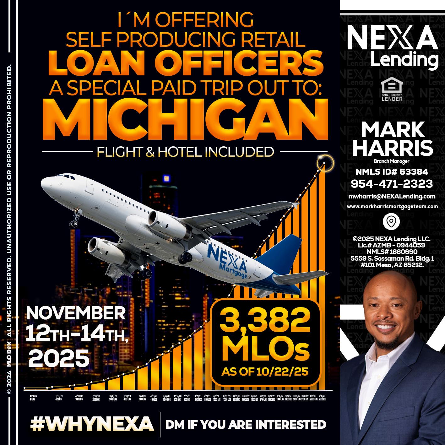 michigan trip - Mark Harris -Loan Officer