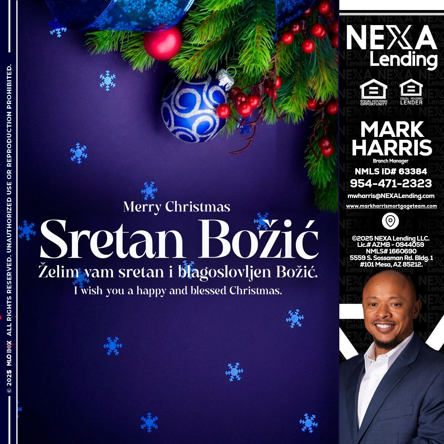 Sretan Božić - Mark Harris -Loan Officer