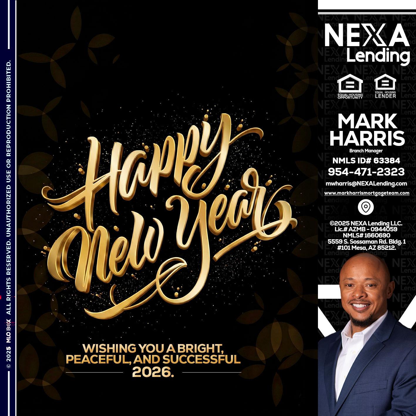 HAPPY NEW YEAR - Mark Harris -Loan Officer