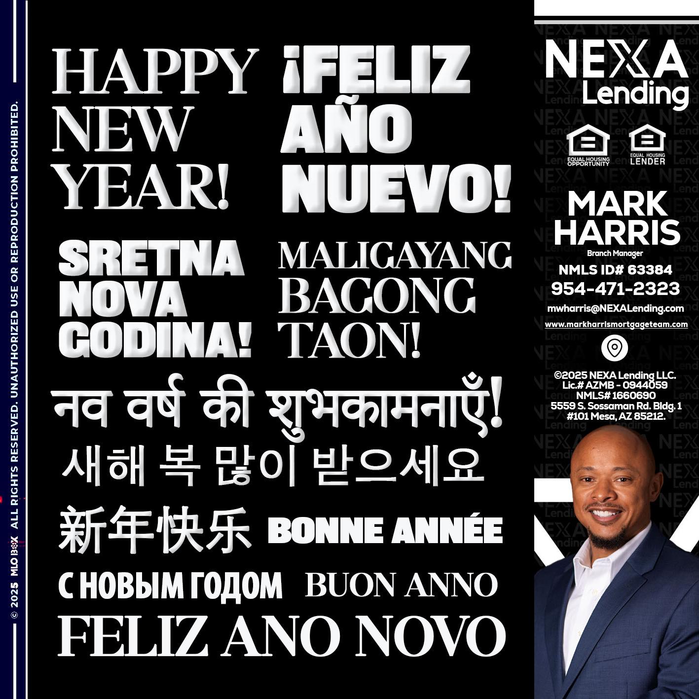 HAPPY NEW YEAR - Mark Harris -Loan Officer