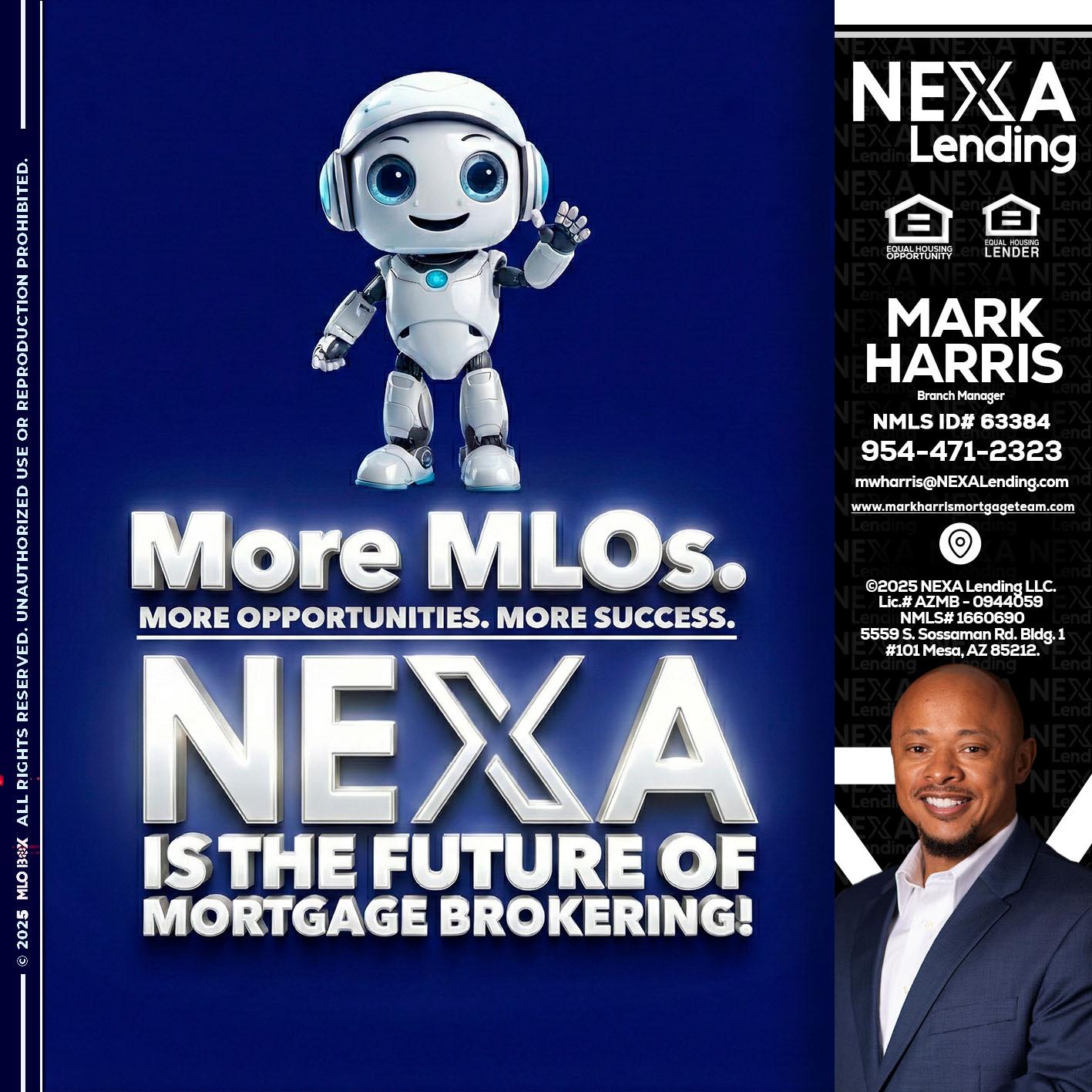 MORE MLOs - Mark Harris -Loan Officer