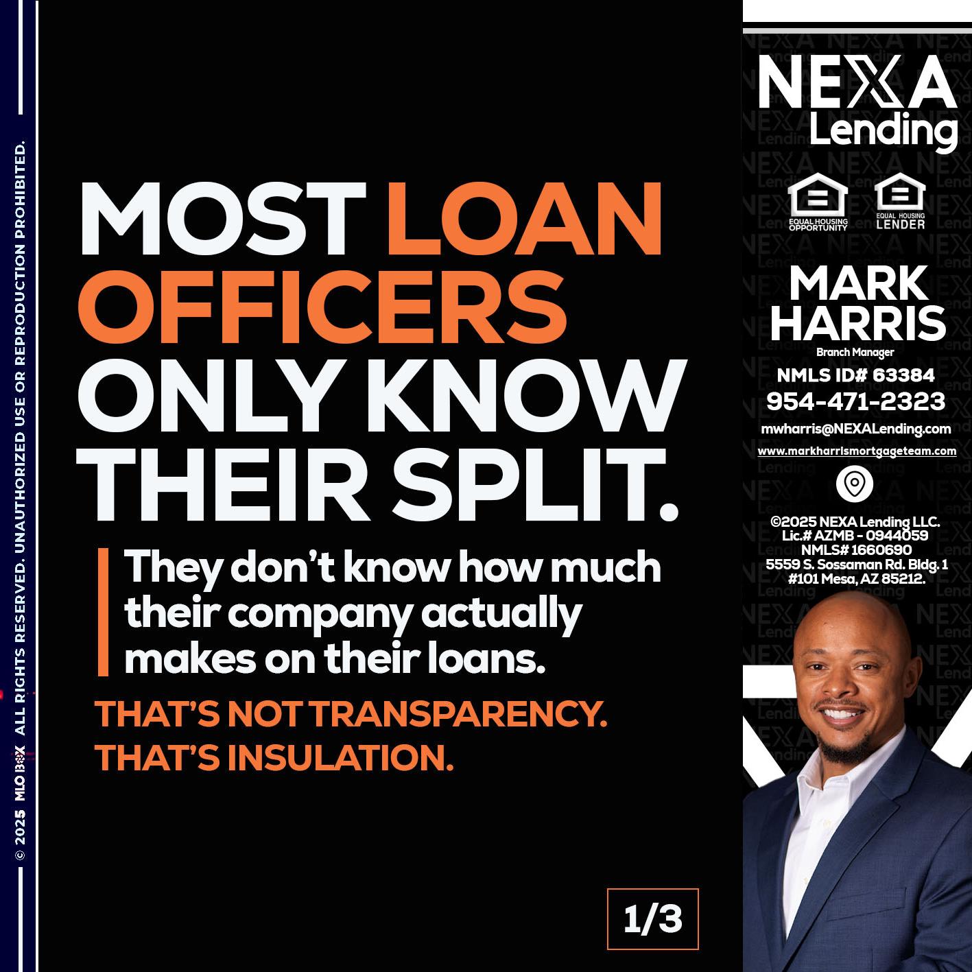 1 OF 3 - Mark Harris -Loan Officer