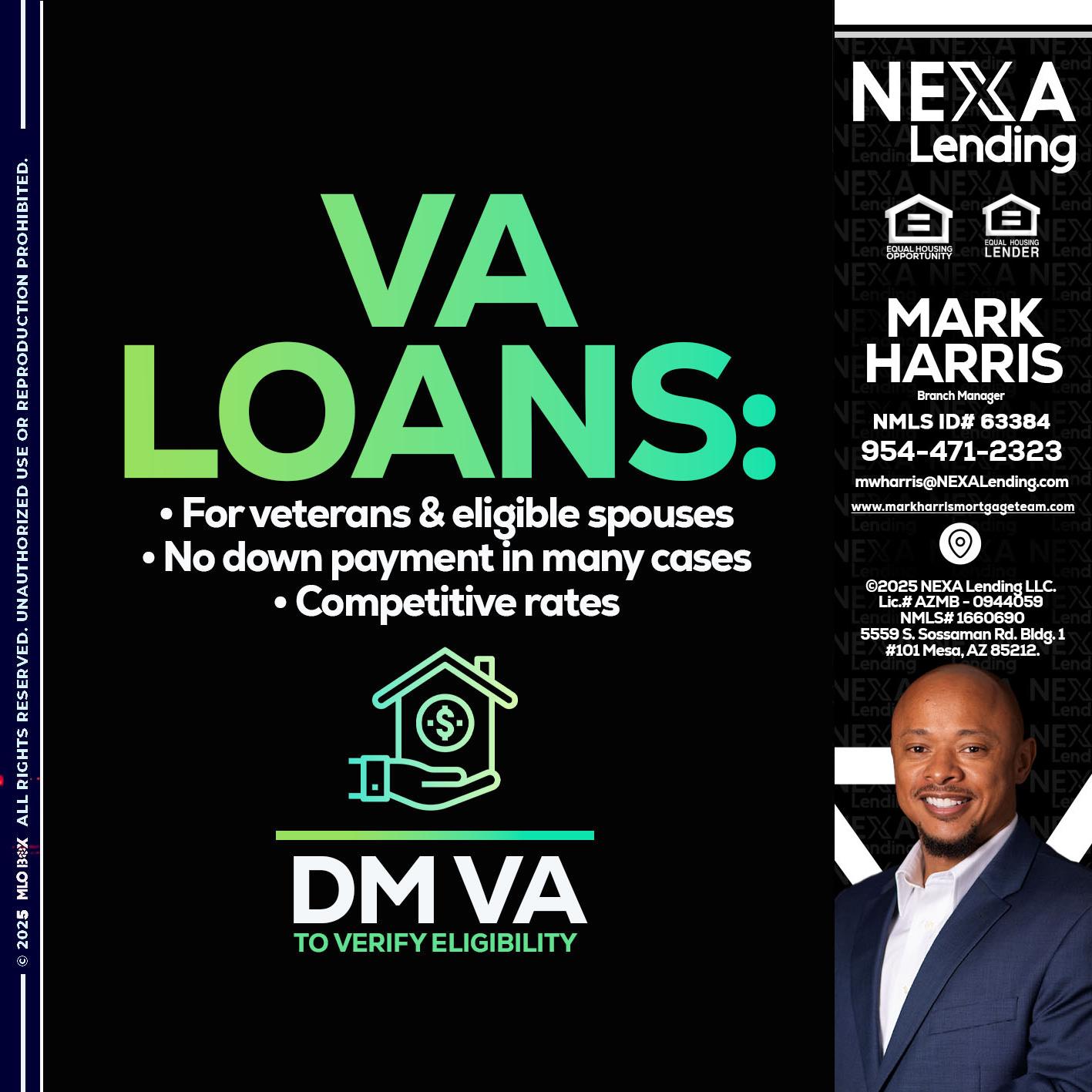 VA LOANS - Mark Harris -Loan Officer