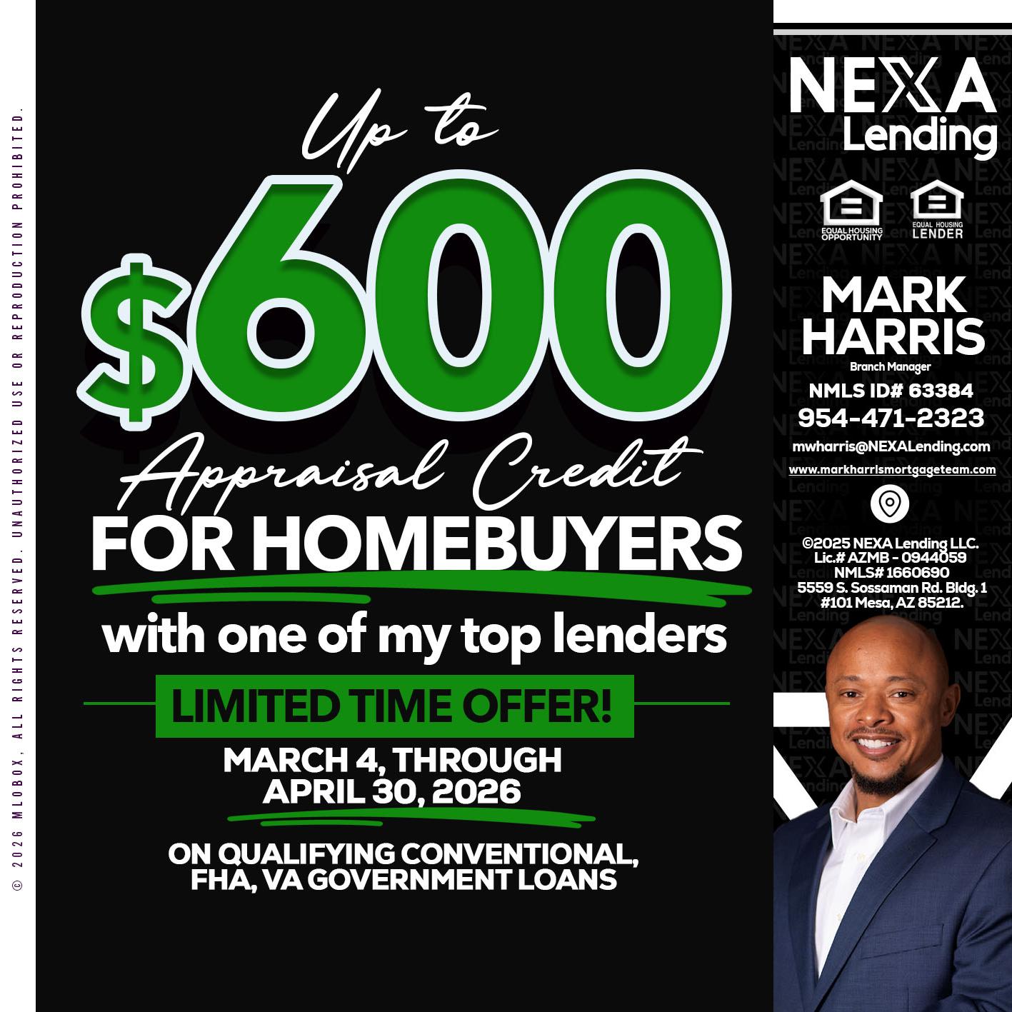 UP TO 600 - Mark Harris -Loan Officer