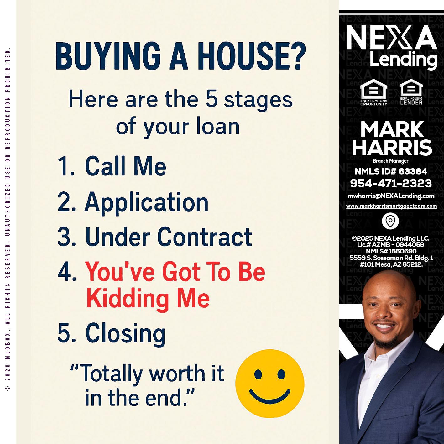 BUYING A HOUSE - Mark Harris -Loan Officer