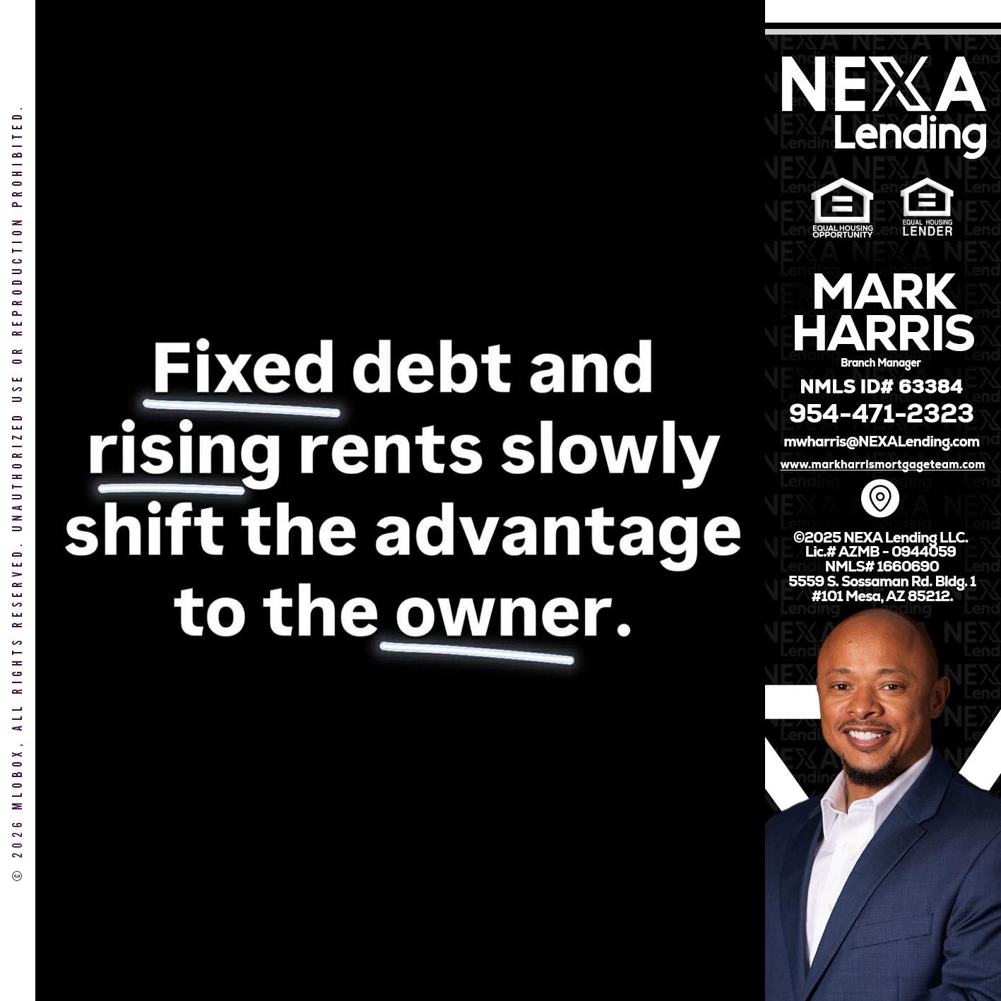 FIXED DEBT - Mark Harris -Loan Officer