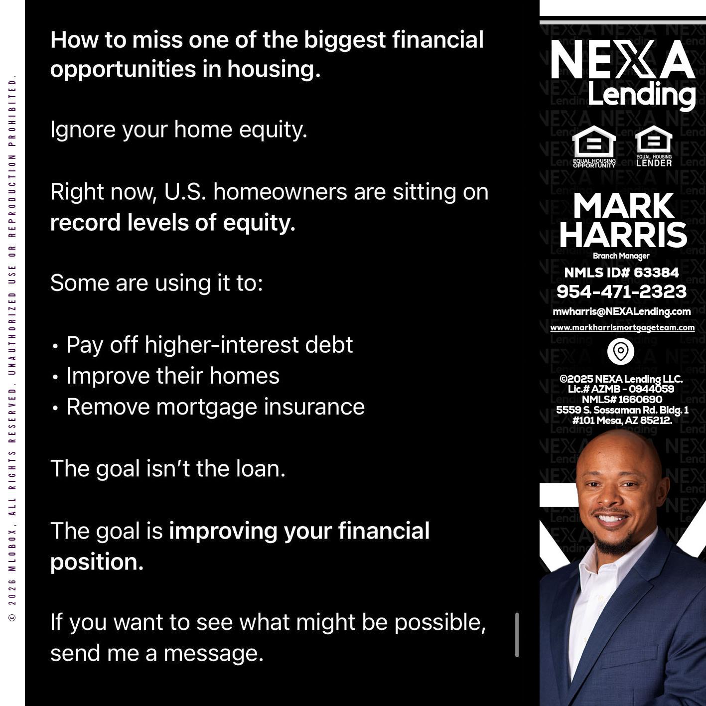 how to miss - Mark Harris -Loan Officer