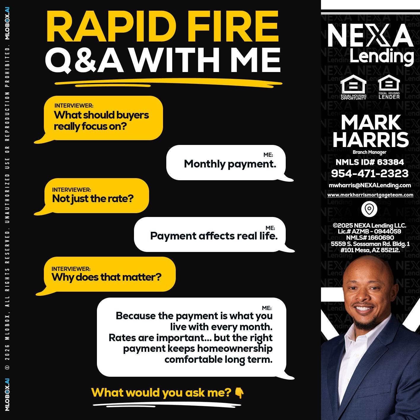 RAPID FIRE Q&A - Mark Harris -Loan Officer