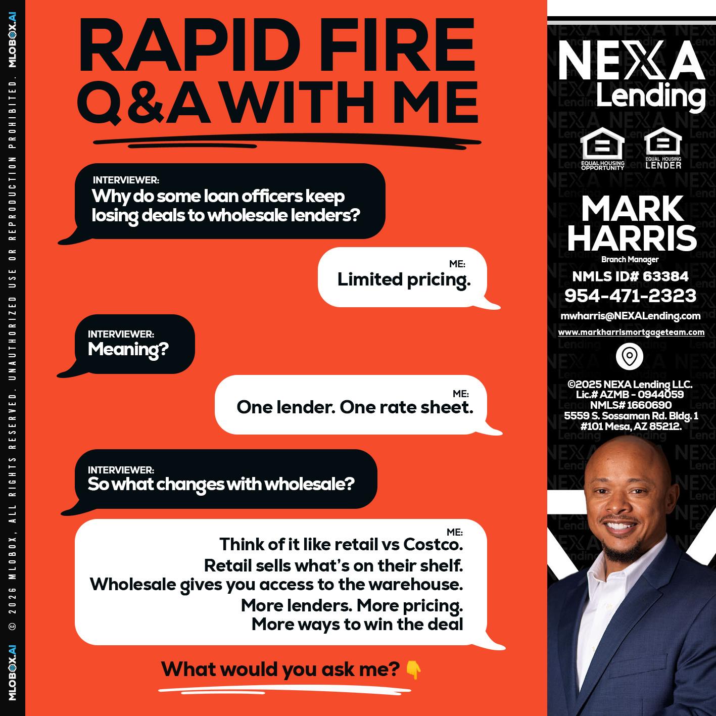 Q&A - Mark Harris -Loan Officer
